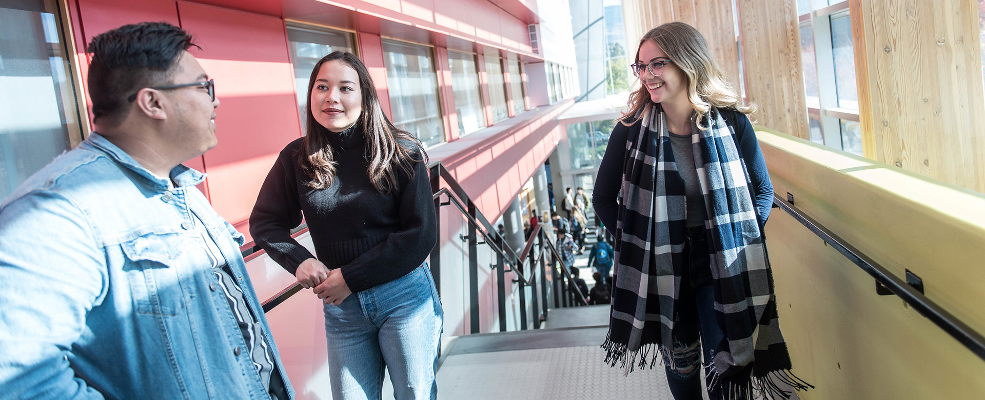 Students in the commons at UBCO